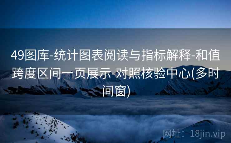 49图库-统计图表阅读与指标解释-和值跨度区间一页展示-对照核验中心(多时间窗)